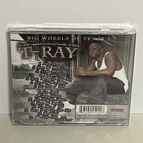 T Ray Da Original Guerilla CD Big Wheels Of Texas 5.5 Rap Hip Hop - Picture 2 of 8